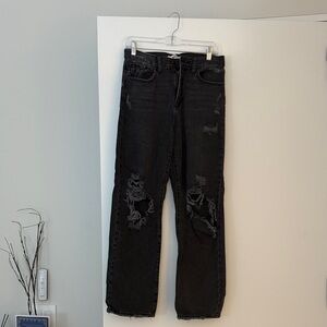 JBD (just black denim) charcoal boyfriend cut jeans